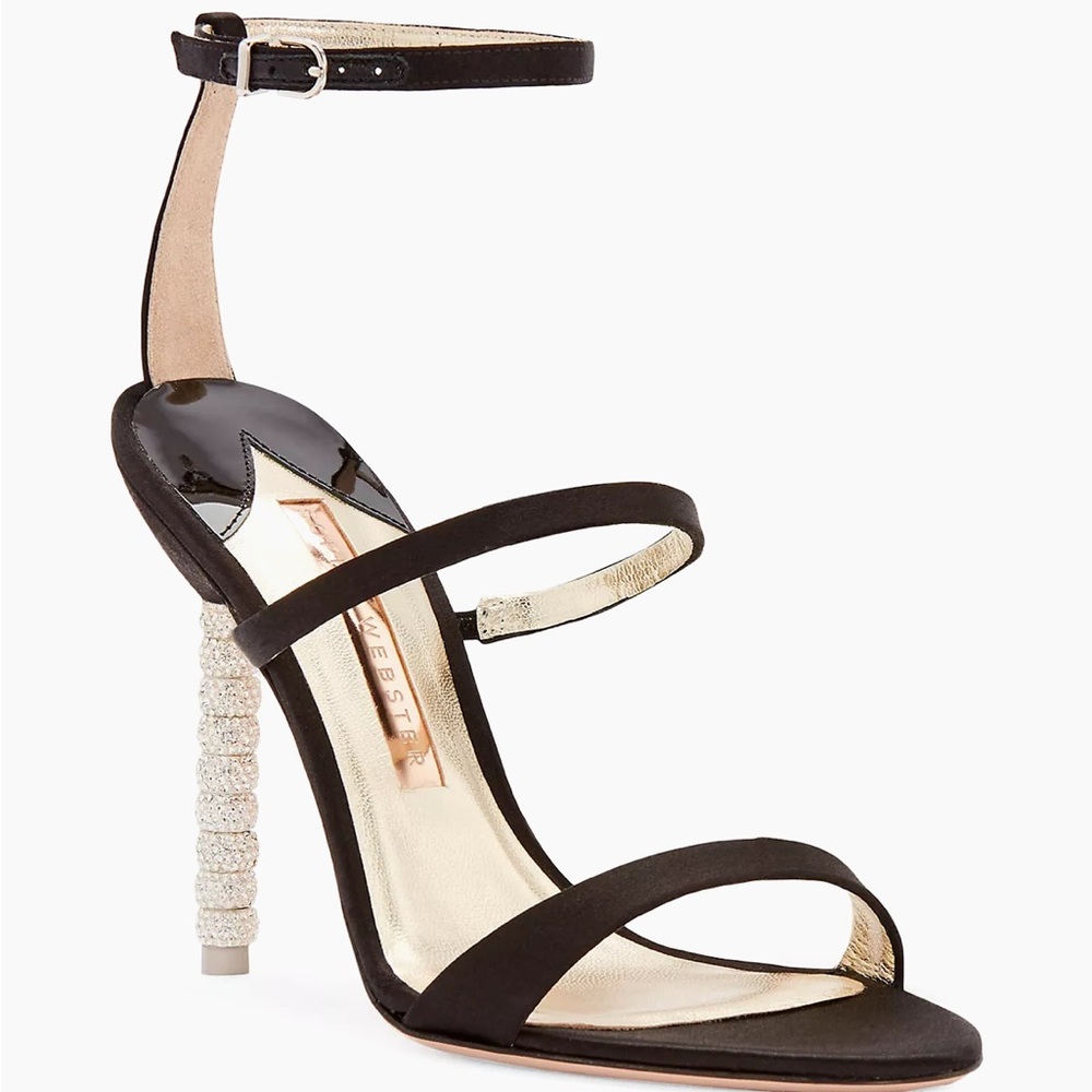 Sophia Webster Rosalind Crystal Leather Strappy Sandals